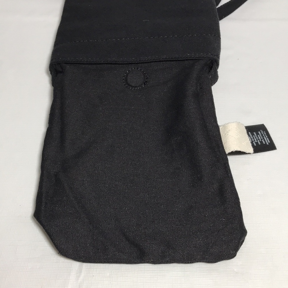 Brandy Melville Black Cotton Mini Phone Crossbody Purse Bag - Picture 5 of 8